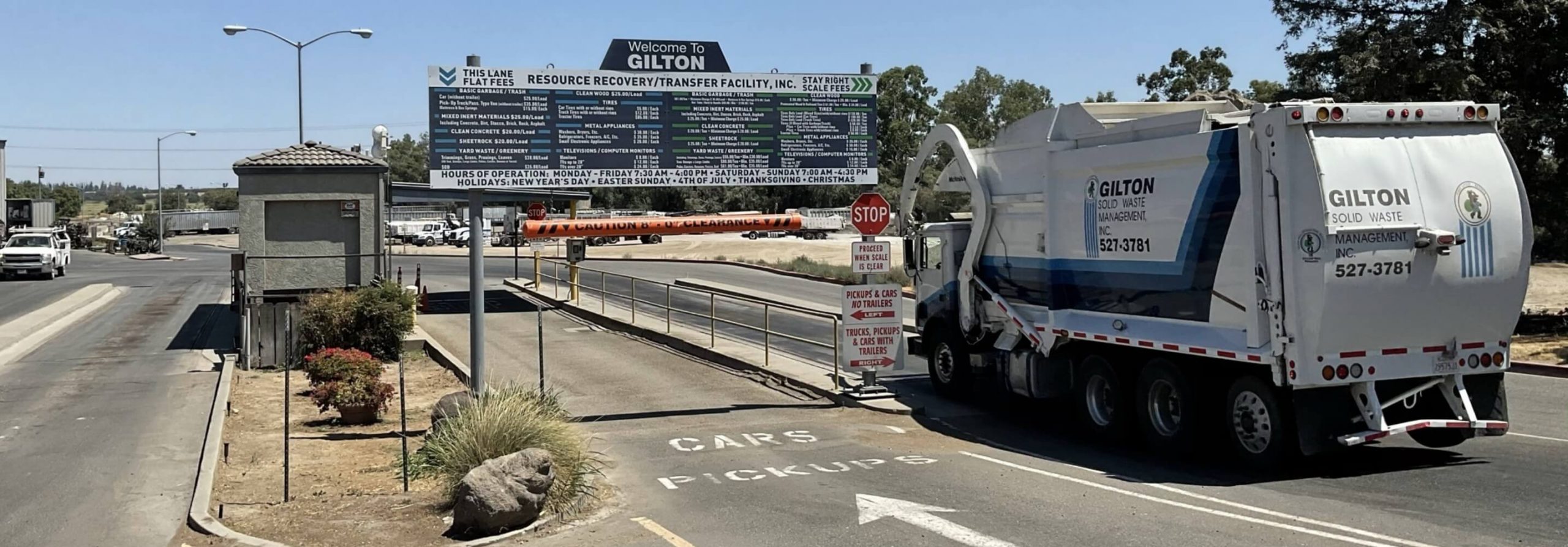 Gilton Disposal Center Entrance